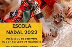 Cartell promocional de l'Escola de Nadal de Cocentaina.